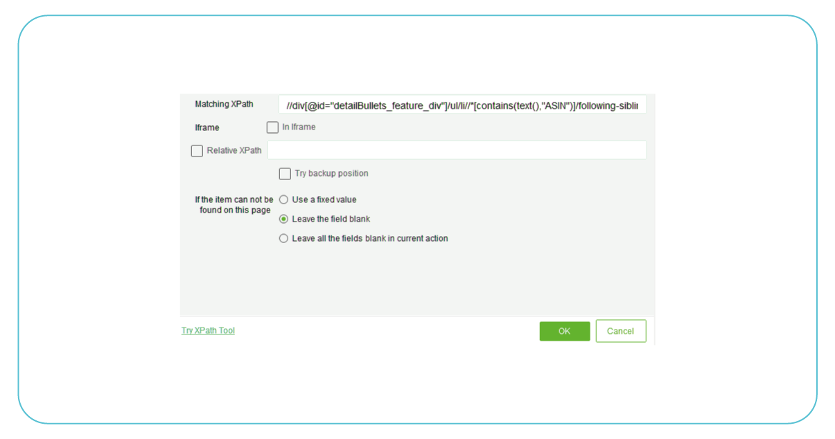 XPath-Now-enter-the-following-XPath-in-the-field-of-matching-to-locate-ASIN-2