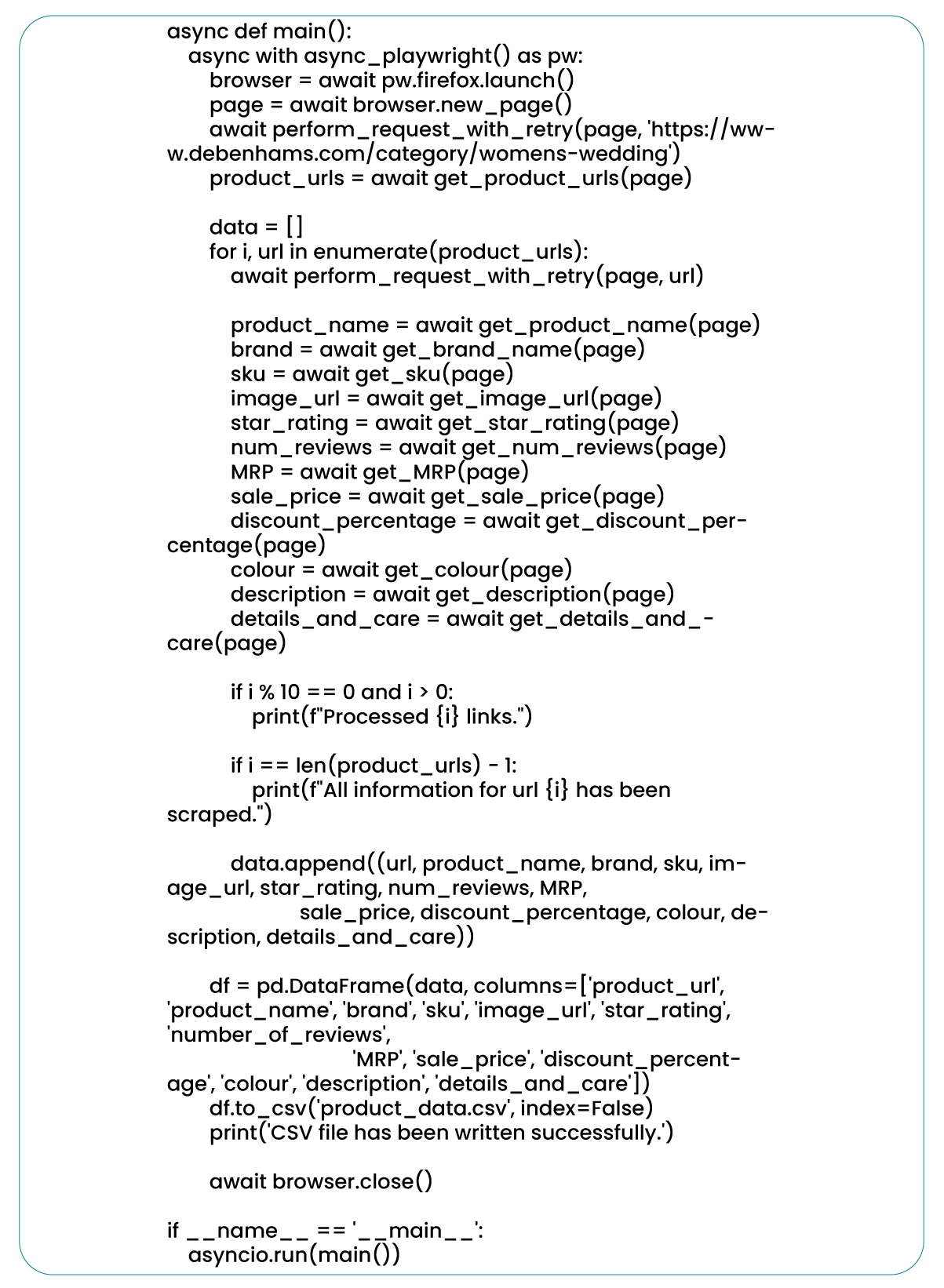 Saving-the-Extracted-Product-Data