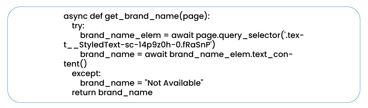 Scrape-Brand-Name