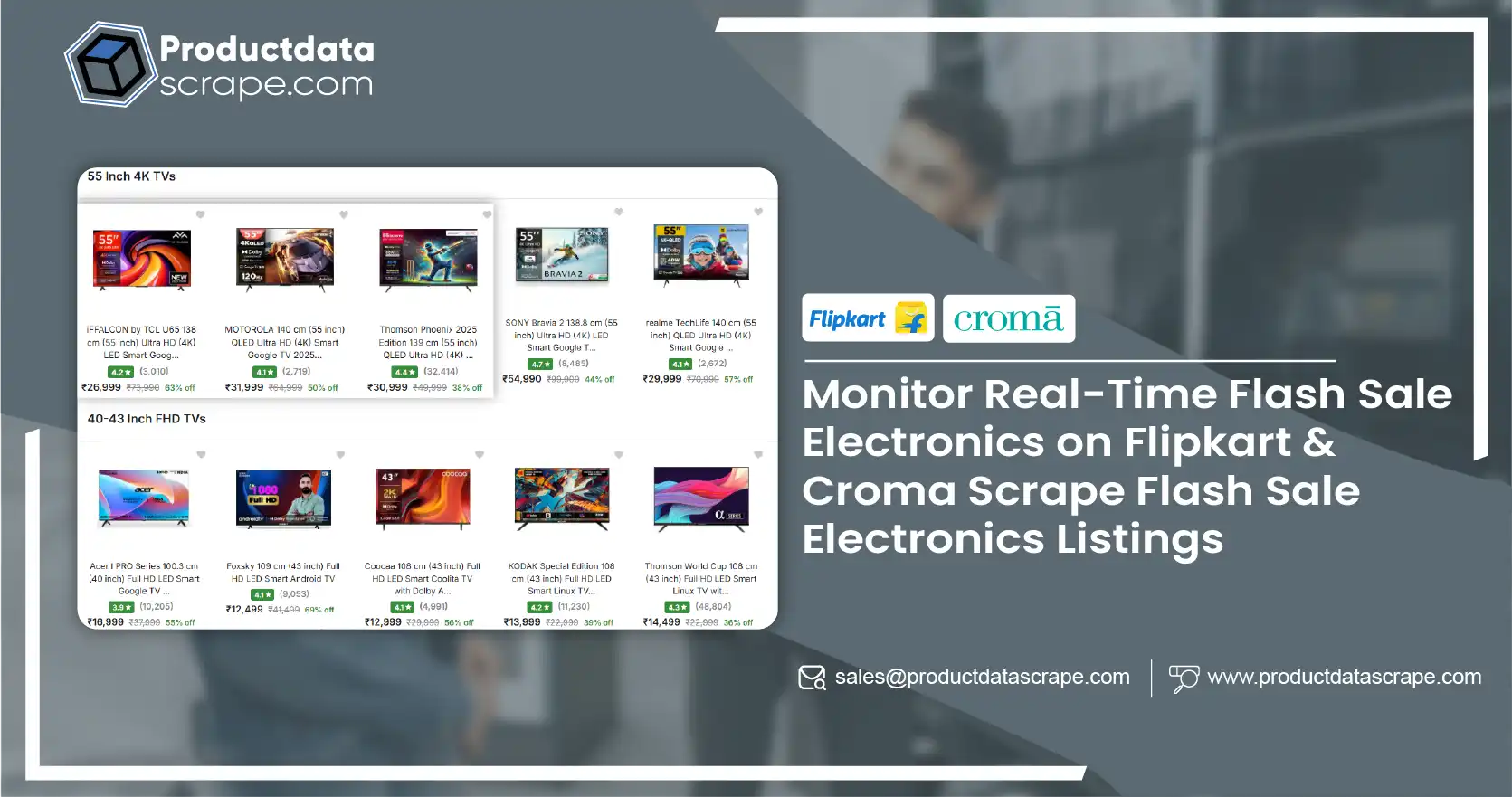 Monitor Real-Time Flash Sale Electronics on Flipkart & Croma Scrape Flash Sale Electronics Listings Monitor Real-Time Flash Sale Electronics on Flipkart & Croma Scrape Flash Sale Electronics Listings