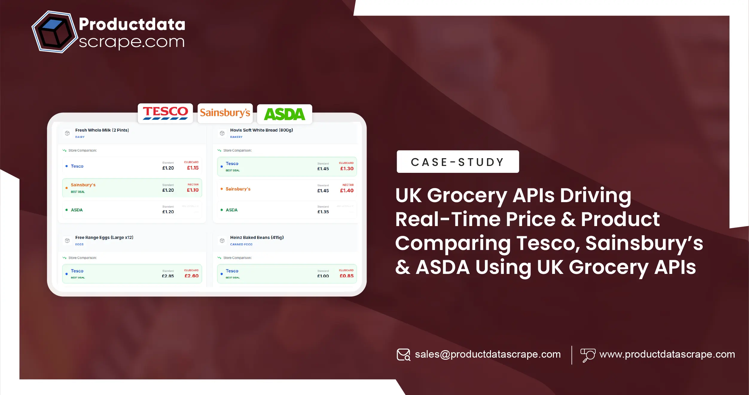 UK Grocery APIs Driving Real-Time Price & Product Comparing Tesco