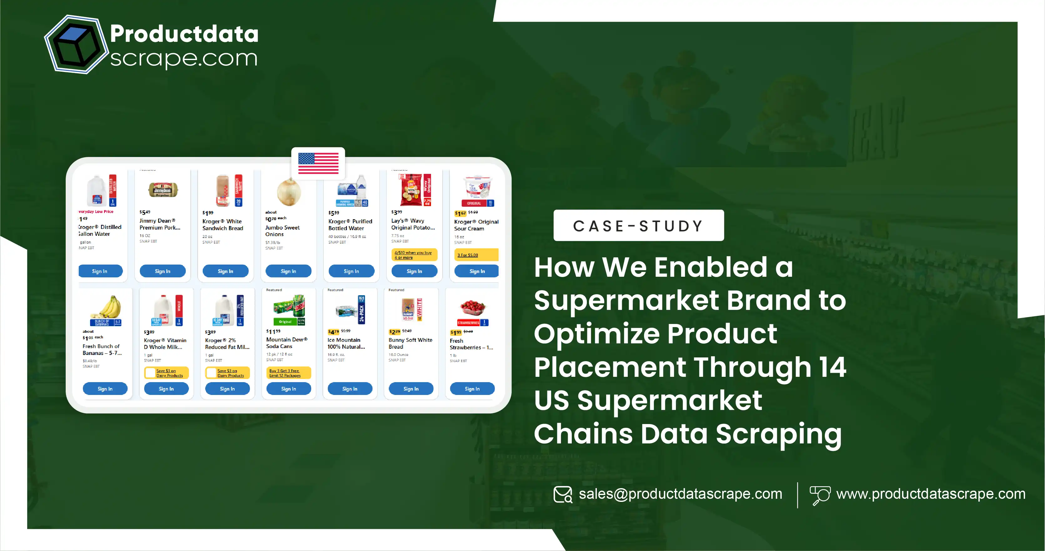 How We Enabled a Supermarket Brand to Optimize Product Placement Through 14 US Supermarket Cha