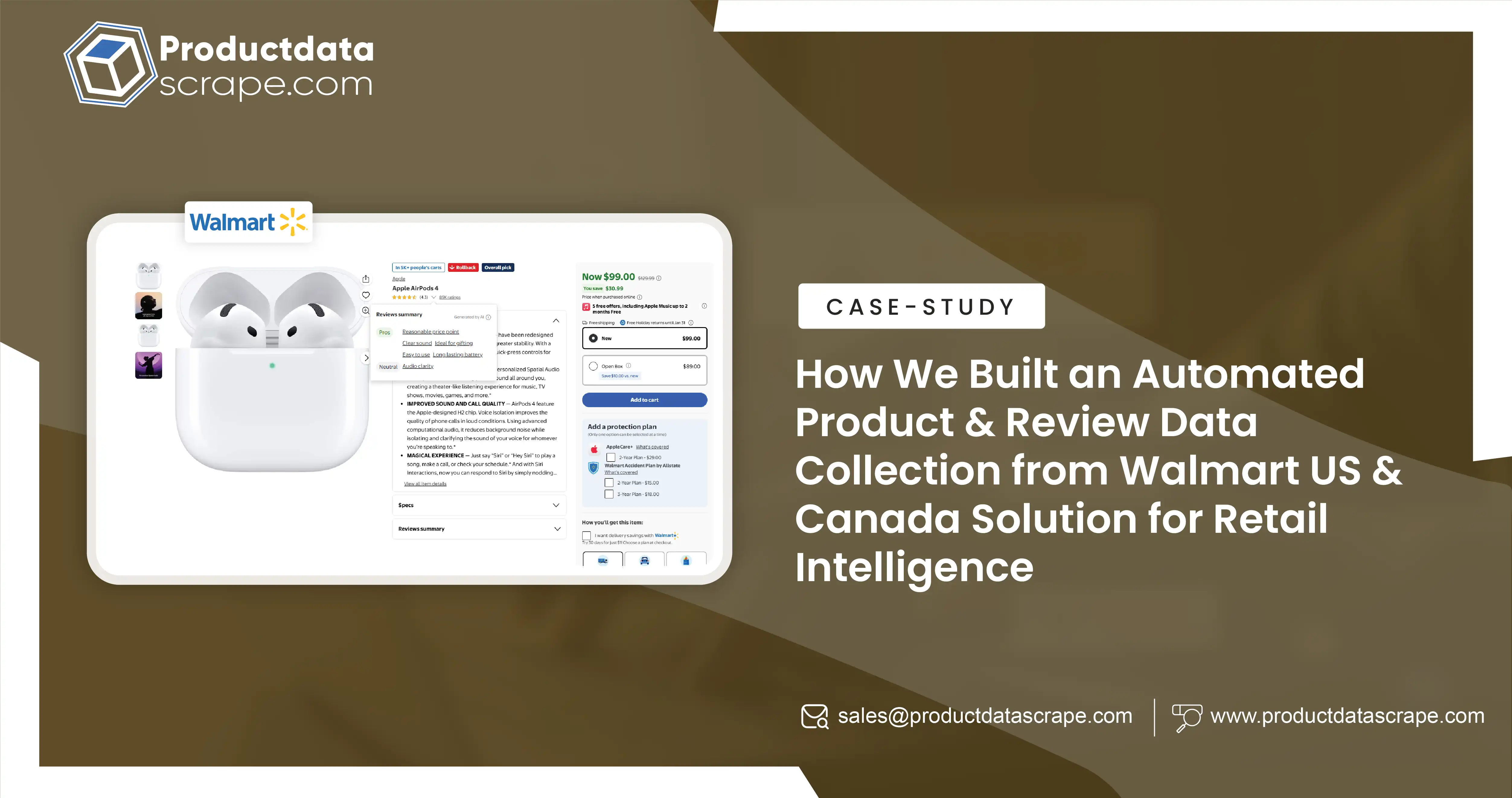 How We Built an Automated Product & Review Data Collection from Walmart US & Canada Solution for Retail Intelligence